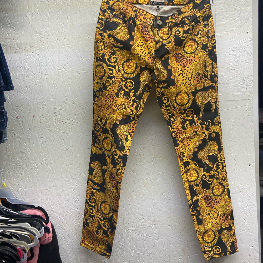 Animal print stretchy pants size 11